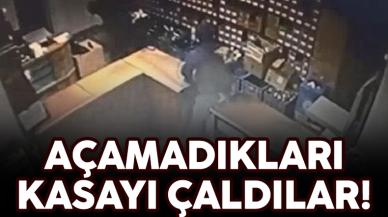 Gaziosmanpaşa'da hırsızlar açamadığı kasayı çaldı!