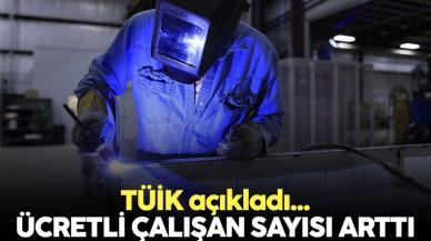 Türkiye'de ücretli çalışan sayısı yıllık %7,1 arttı