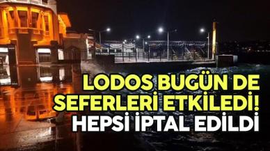 Lodos deniz ulaşımını etkiledi! Seferler iptal edildi