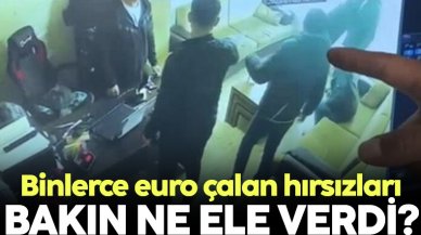 100 bin euro çalan hırsızları düşürdükleri telefon ve kimlik ele verdi