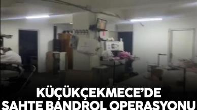 Küçükçekmece'de tütün ürünleri için kullanılan sahte bandrol operasyonu