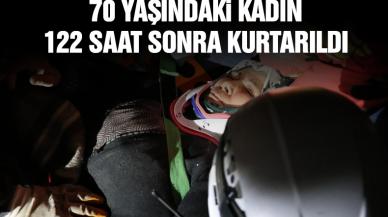 70 yaşındaki Menekşe Tabak 122 saat sonra kurtarıldı