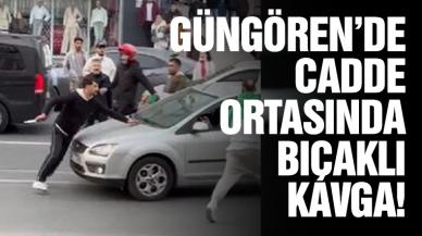 Güngören'de cadde ortasında bıçaklı kavga