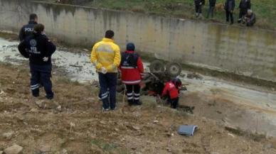 Tuzla'da dereye uçan traktörün sürücüsü hayatını kaybetti