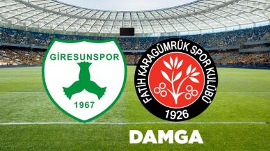 Giresunspor Fatih Karagümrük maçı kaç kaç bitti? Geniş özet izle