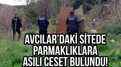 Avcılar'da site parmaklıklarına asılı ceset bulundu