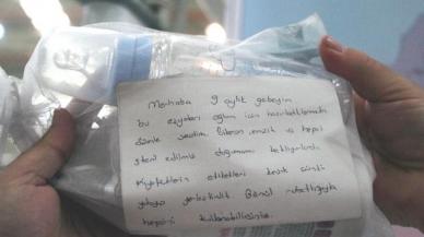 Depremzedelere gönderdikleri eşyaların arasındaki notlar yürek ısıttı