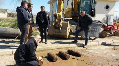 Çanakkale Savaşları'ndan kalma 4 top mermisi bulundu