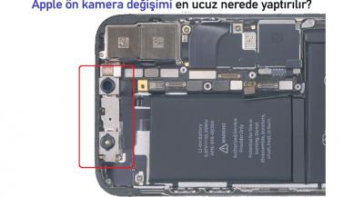 Apple ön kamera değişimi en ucuz nerede yapılır?