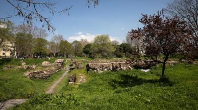 Saraçhane Arkeoloji Parkı'nda Roma dönemine ait heykel bulundu