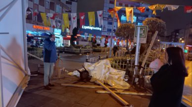 İYİ Parti seçim standına saldırı