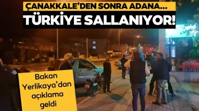 Çanakkale’den sonra Adana da sallandı! Adana Kozan'da 5 şiddetinde deprem 27 Ekim 2024 Pazar