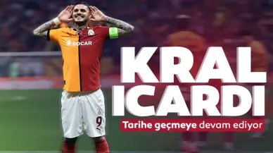 Mauro Icardi Galatasaray tarihine damga vurmaya devam ediyor!