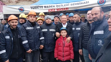 Ankara'da madencilerin özelleştirme protestosunda CHPli heyetten destek!