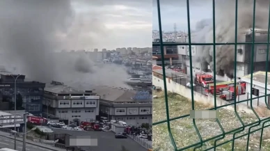 Haramidere Sanayi Sitesi'ndeki işletmede yangın!