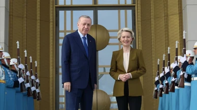 Cumhurbaşkanı Erdoğan Ursula von der Leyen'i Kabul Etti