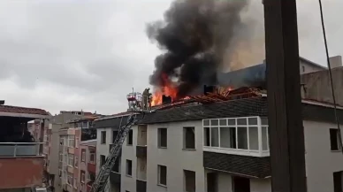 Gaziosmanpaşa’da dönüşüme giren binada yangın!