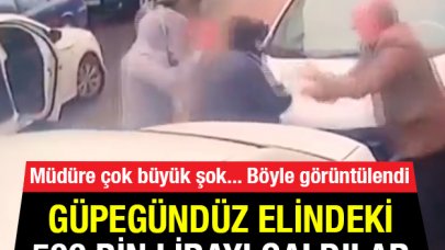 500 bin lirayı güpegündüz gasp ettiler!