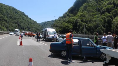 Bolu'da zincirleme kaza; İstanbul yönü kapalı