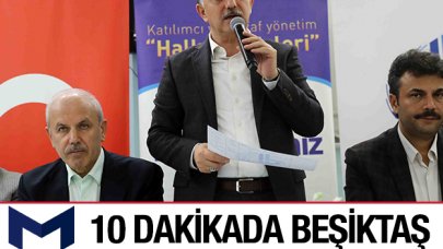 Bağcılar Beşiktaş arası 10 dakika!