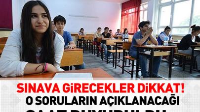 Liseye giriş sınavına ait örnek sorular MEB sitesinde yayınlanacak