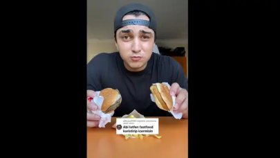 Youtube'da hamburger menüsünü karıştırıp içti, herkes şaşırdı!