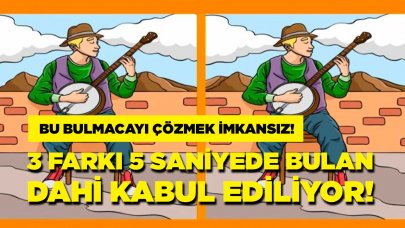 Bu bulmacadaki farkı 5 saniyede bulabilecek misiniz?