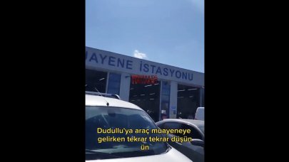 Arabasını muayeneye götüren adamı maddi zarara soktular!