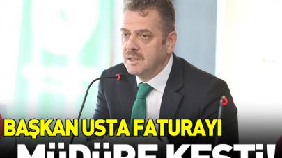 Usta faturayı müdüre kesti