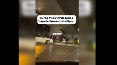 Lodos yüzünden ayakta zor durdular