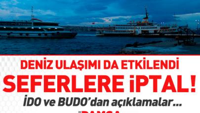 İDO ve BUDO seferlerini iptal etti