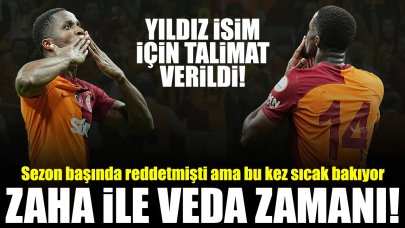 Galatasaray'da Zaha'ya veda zamanı! Menajerine talimat verildi, iki ülkeden birine gidebilir