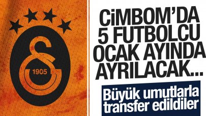 Galatasaray'da 5 futbolcu birden yolcu!