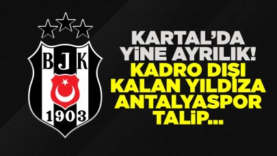 Beşiktaş'ta bir ayrılık daha! Kadro dışı kalmıştı...