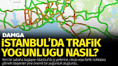 İstanbul'da trafik yoğunluğu nasıl? 8 Şubat 2024 Perşembe