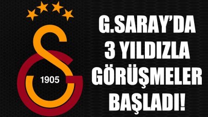 Galatasaray'da 3 yıldız için görüşmeler başlıyor!