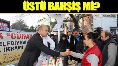 Üstü bahşiş mi!