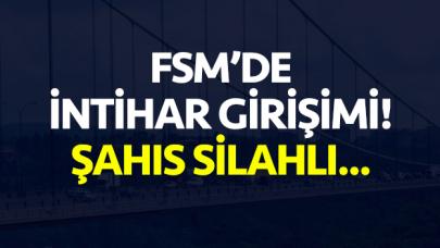 FSM'de intihar girişimi! Şahsın elinde silah var