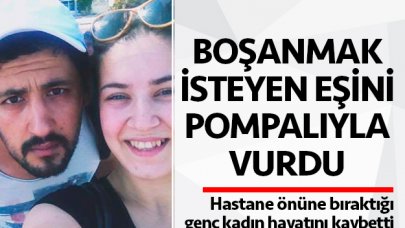 Boşanmak isteyen eşini vurup hastane önüne bıraktı