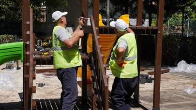 Kadıköy’de yakılan park tekrar yenilendi