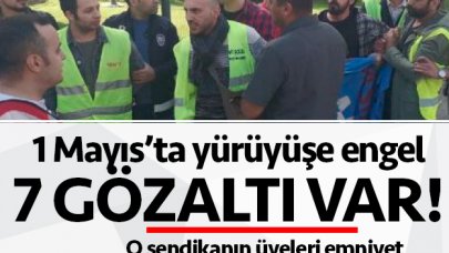 Taksim'e yürümek isteyen gruba gözaltı!