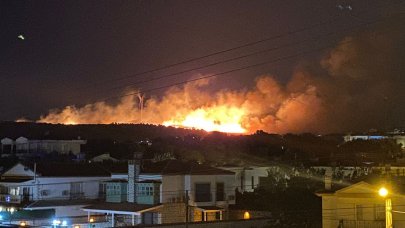 Çeşme'de makilik alanda yangın: Saatler sonra kontrol altına alındı