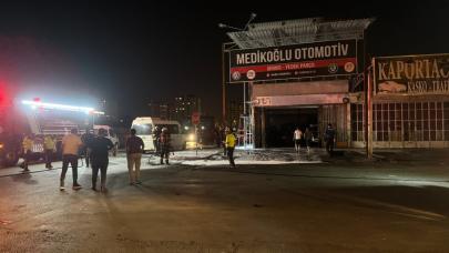 Kayseri'de doğal gaz borusu patladı, sonrasında yangın çıktı