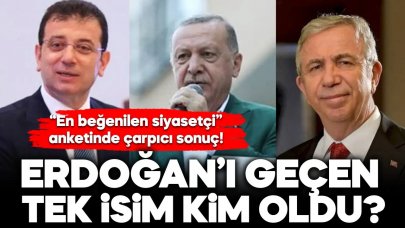 “En beğenilen siyasetçi” anketinde çarpıcı sonuç! Erdoğan’ı geçen tek isim kim oldu?