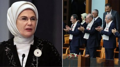 Emine Erdoğan: TBMM'de katiller değil, kahramanlar alkışlandı