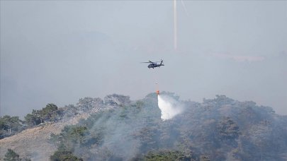 İzmir'deki yangınlara müdahale sürüyor