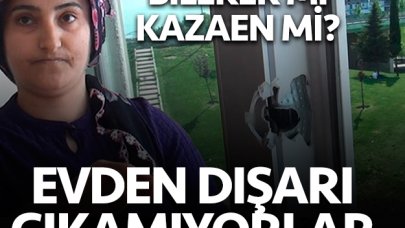 Esenyurt'ta kurşun isabet eden evde bir aile dışarı çıkamıyor