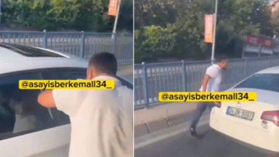 İstanbul'da yol verme kavgası: İETT otobüs şoförü araçtan inip sürücüyü darp etmeye çalıştı