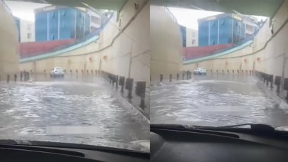 Pendik sağanak yağışın etkisinde: yollar göle döndü