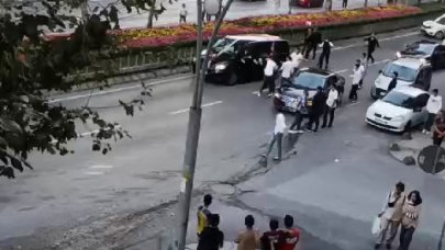 Yolu kapatan düğün magandaları, sivil polisi engelleyip kaçtı!